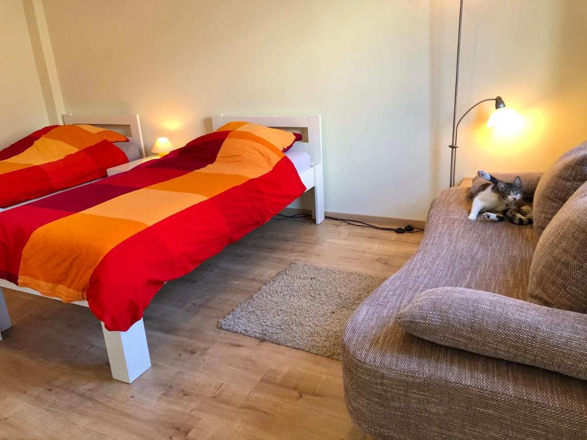 לייפציג Die Senfbude - Wunderschoene Apartments Fuer 4 Personen Mit Terrasse & Stellplatz מראה חיצוני תמונה