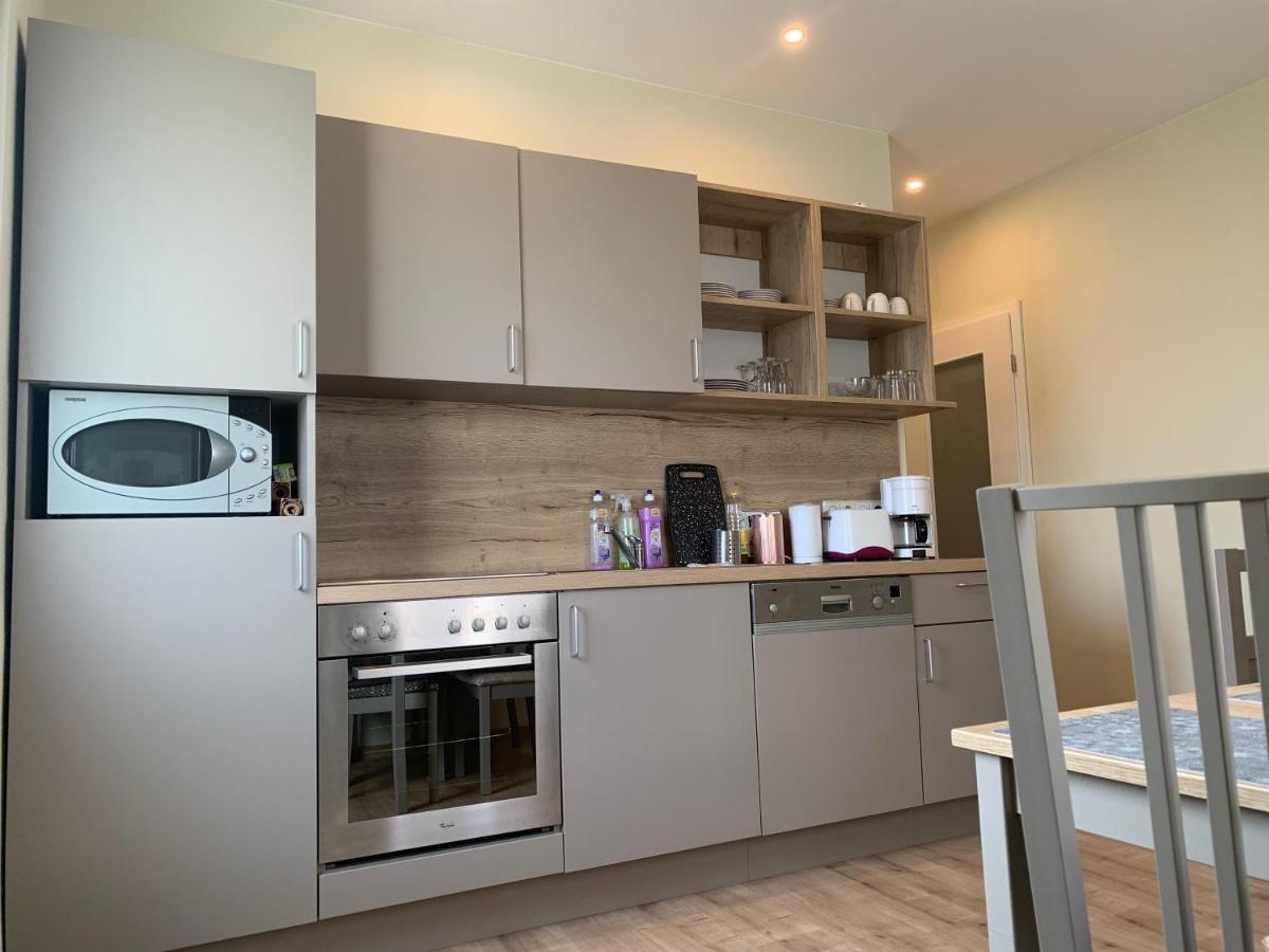 לייפציג Die Senfbude - Wunderschoene Apartments Fuer 4 Personen Mit Terrasse & Stellplatz מראה חיצוני תמונה